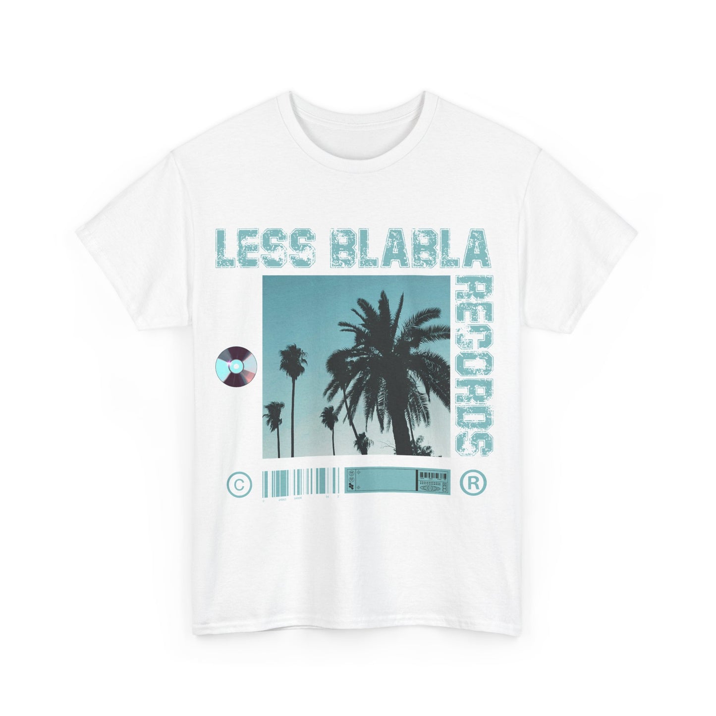 Less BlaBla Records v1- Unisex Heavy Cotton Tee