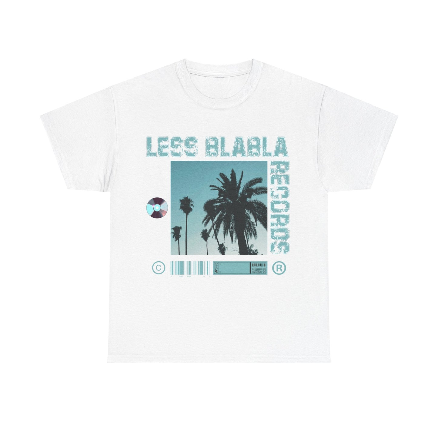 Less BlaBla Records v1- Unisex Heavy Cotton Tee