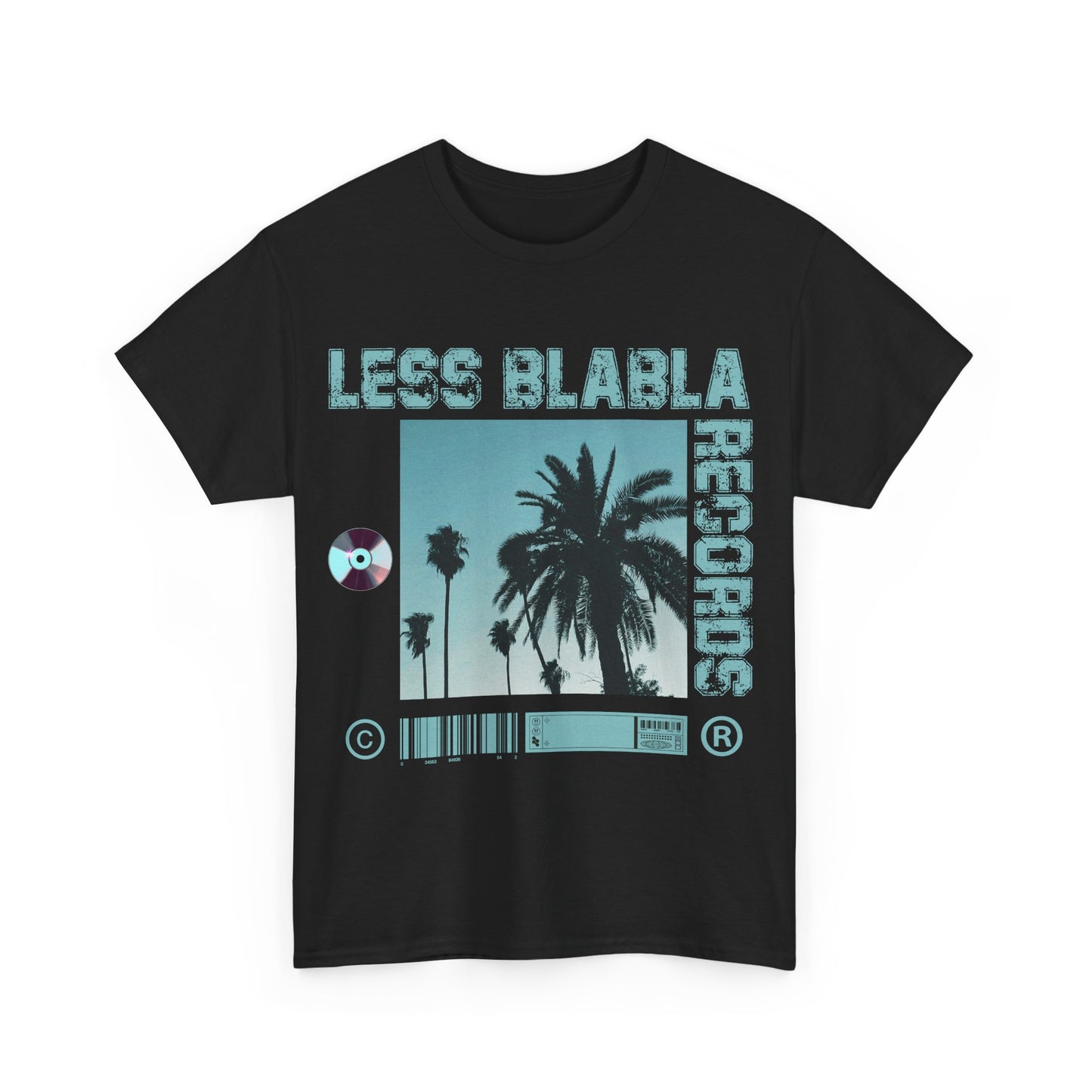 Less BlaBla Records v1- Unisex Heavy Cotton Tee